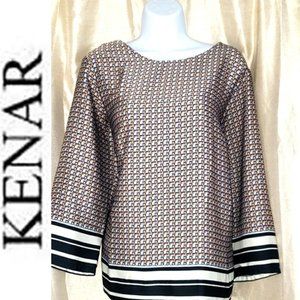 KENAR * GEO PRINT PULLOVER
